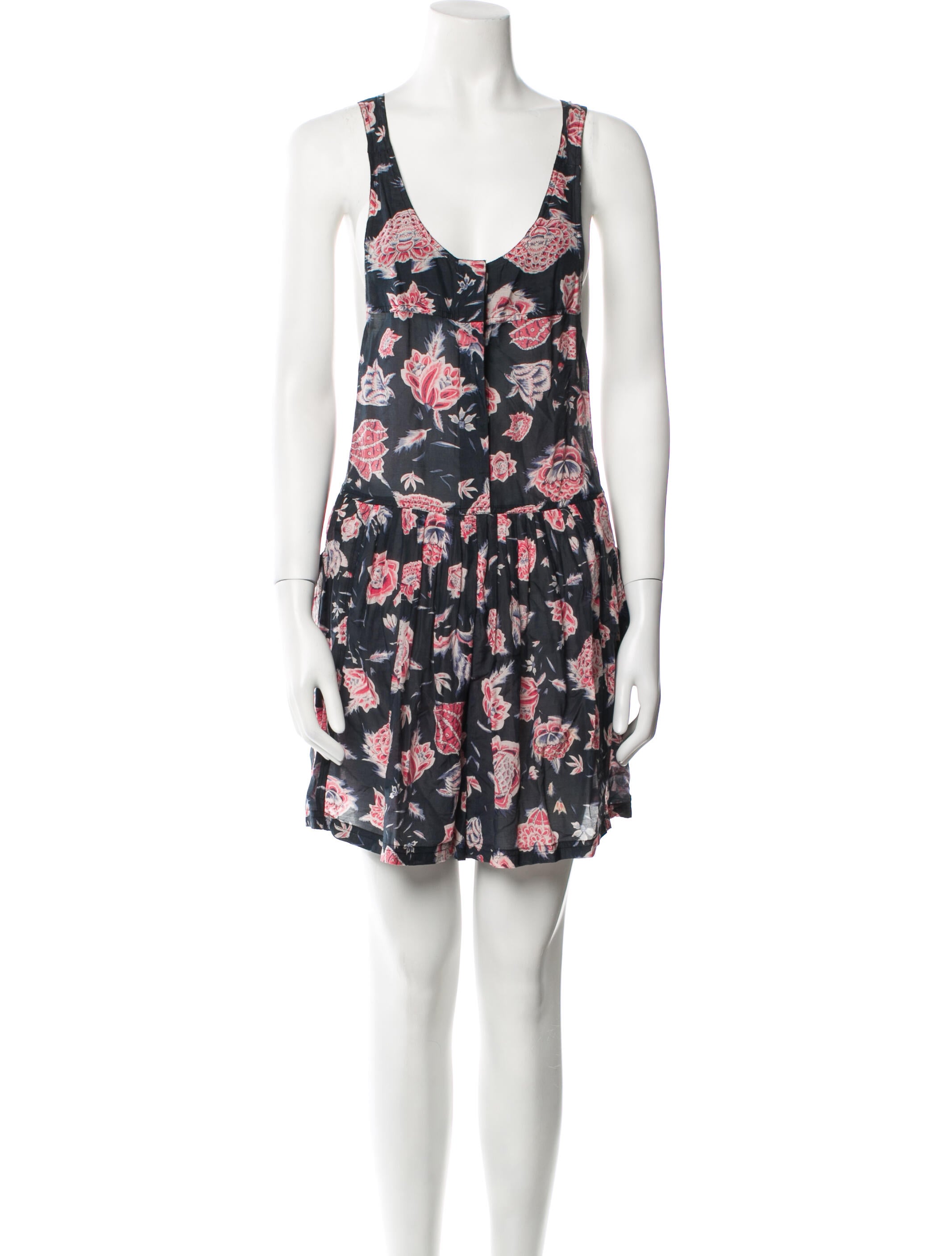 Étoile Isabel Marant Printed Scoop Neck Romper