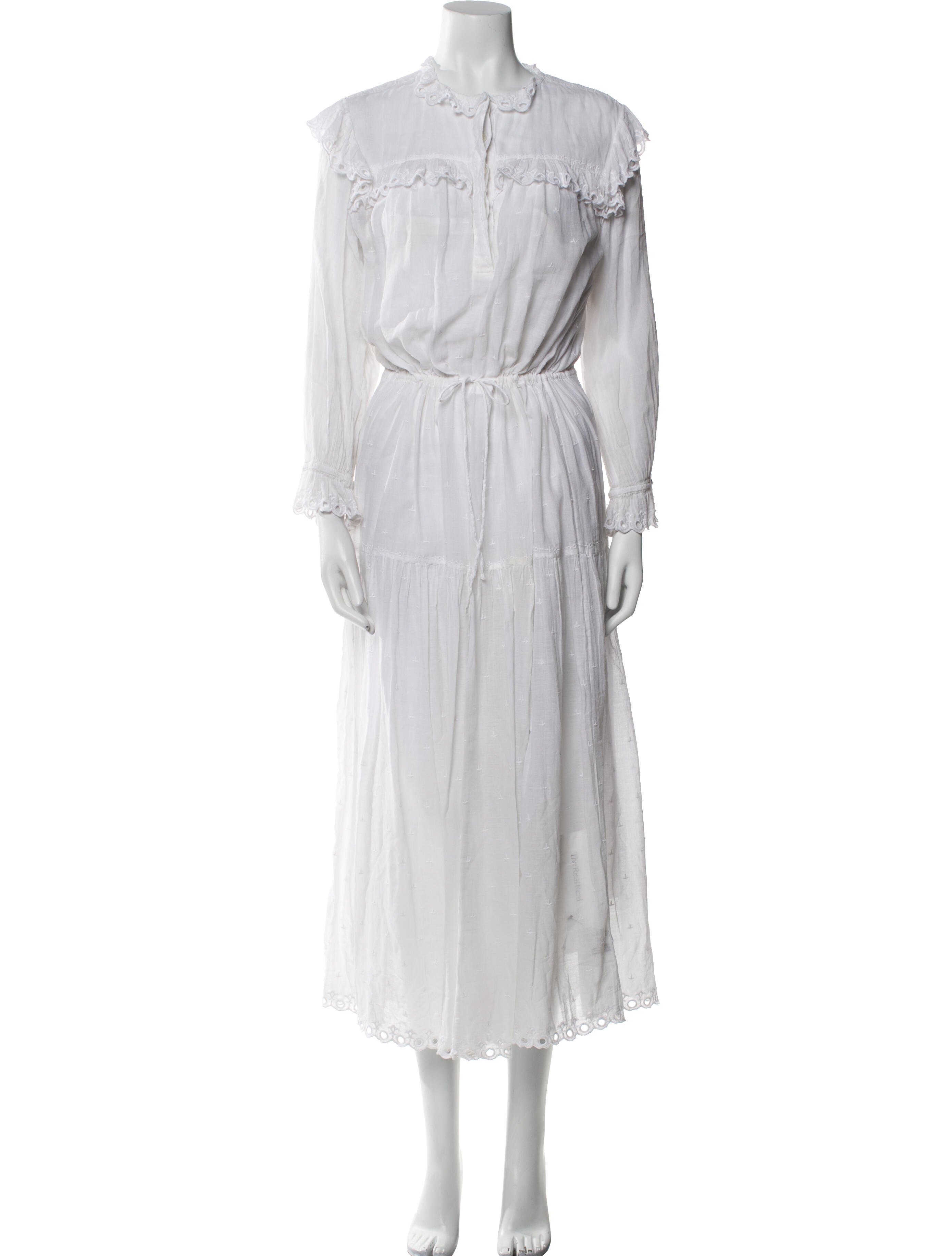 Étoile Isabel Marant Tie Neck Long Dress