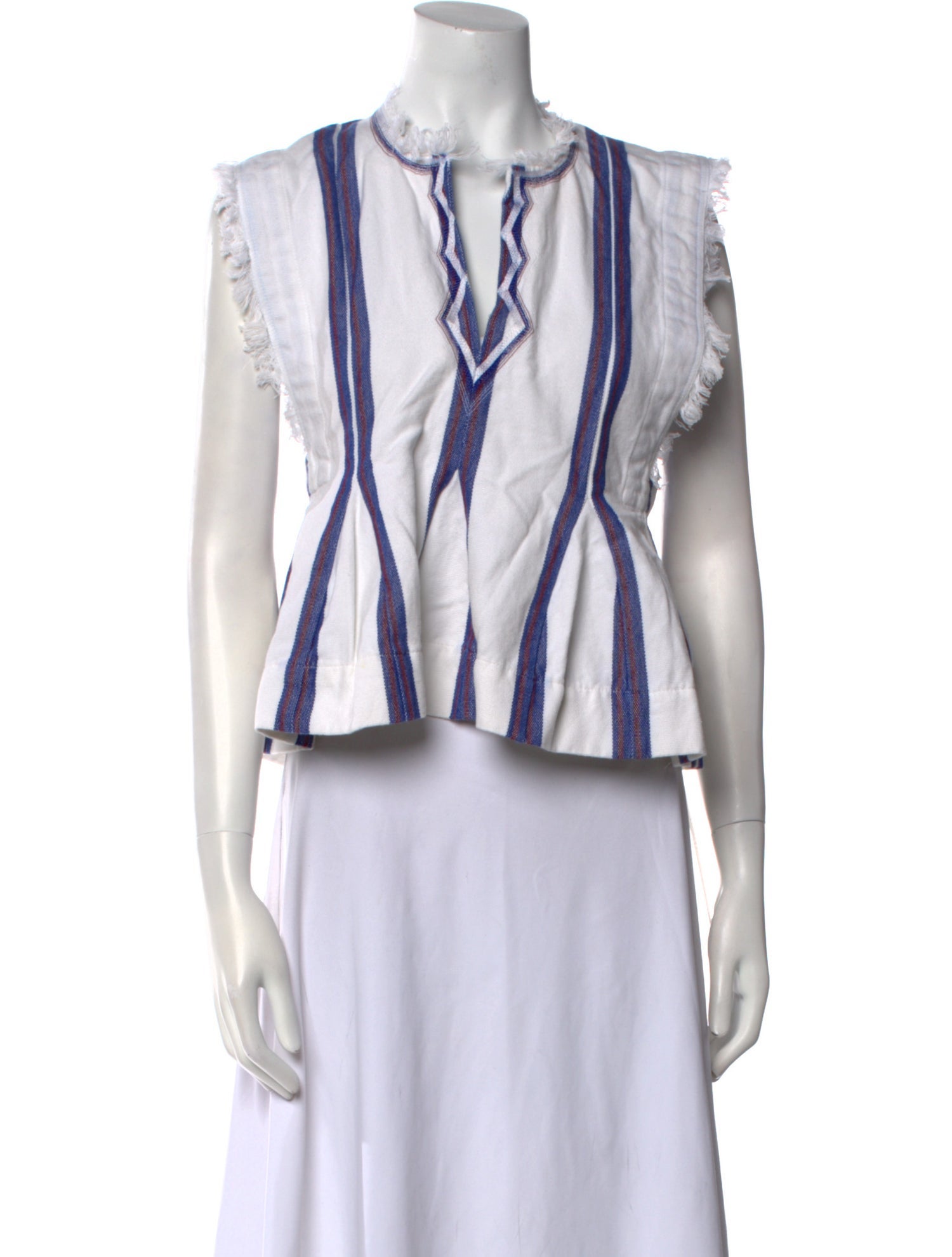 Étoile Isabel Marant Striped V-Neck Blouse