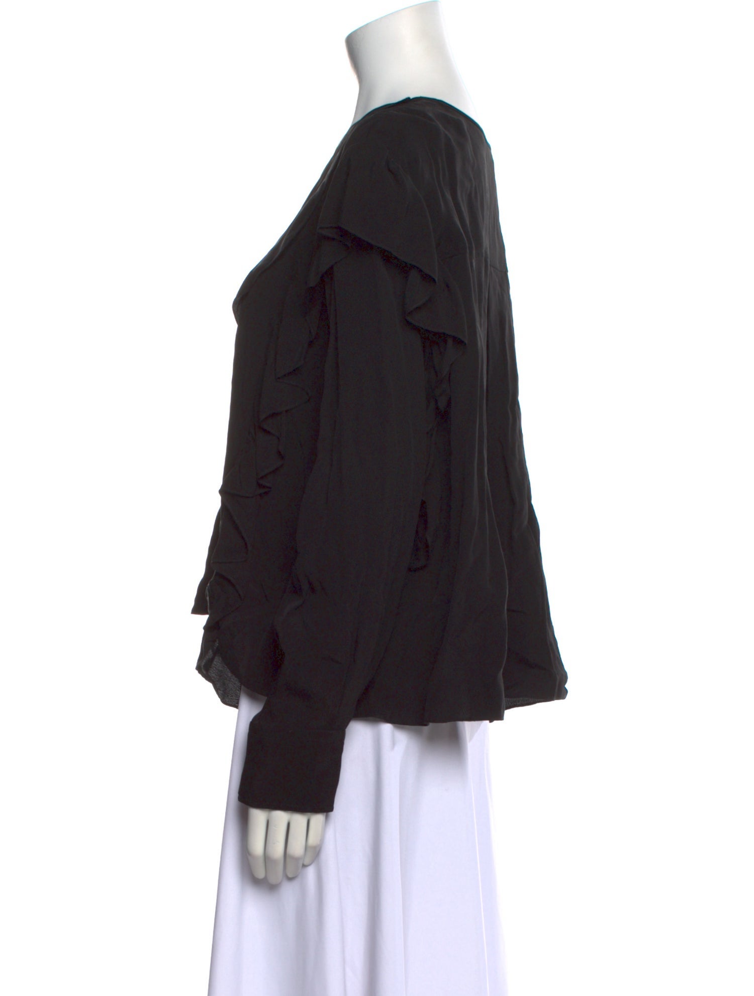 Étoile Isabel Marant V-Neck Long Sleeve Blouse