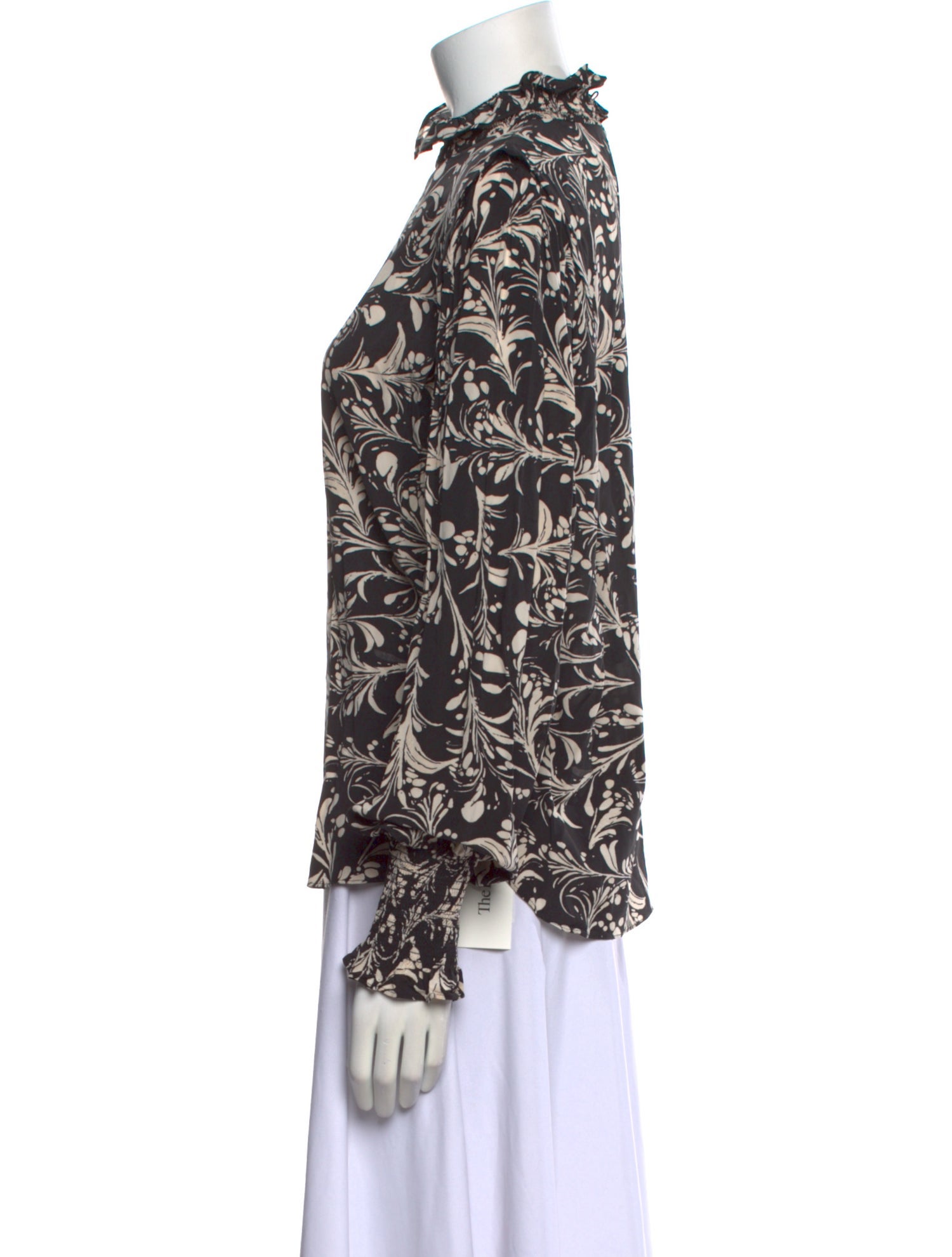 Étoile Isabel Marant Printed Mock Neck Blouse