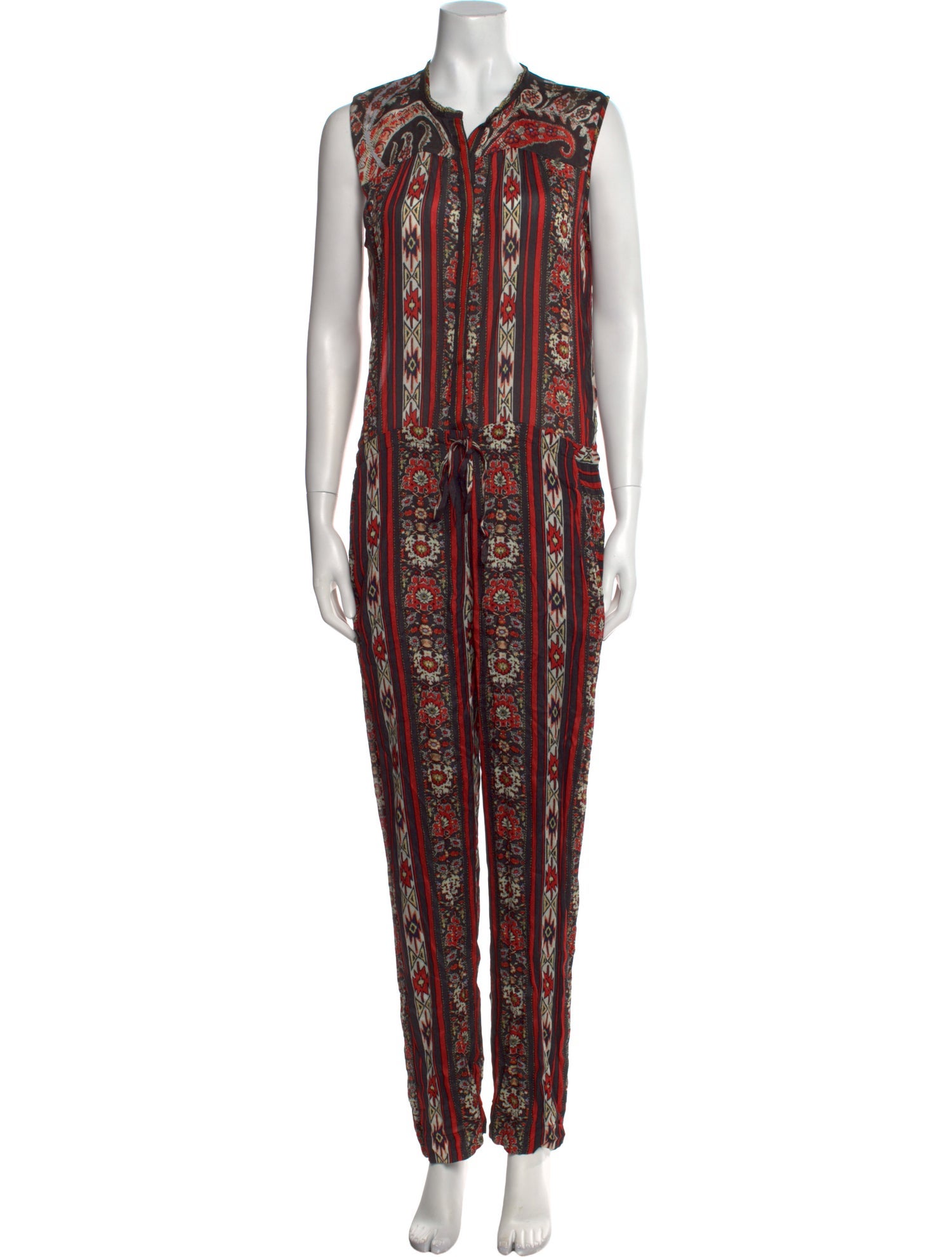 Étoile Isabel Marant Floral Print V-Neck Jumpsuit