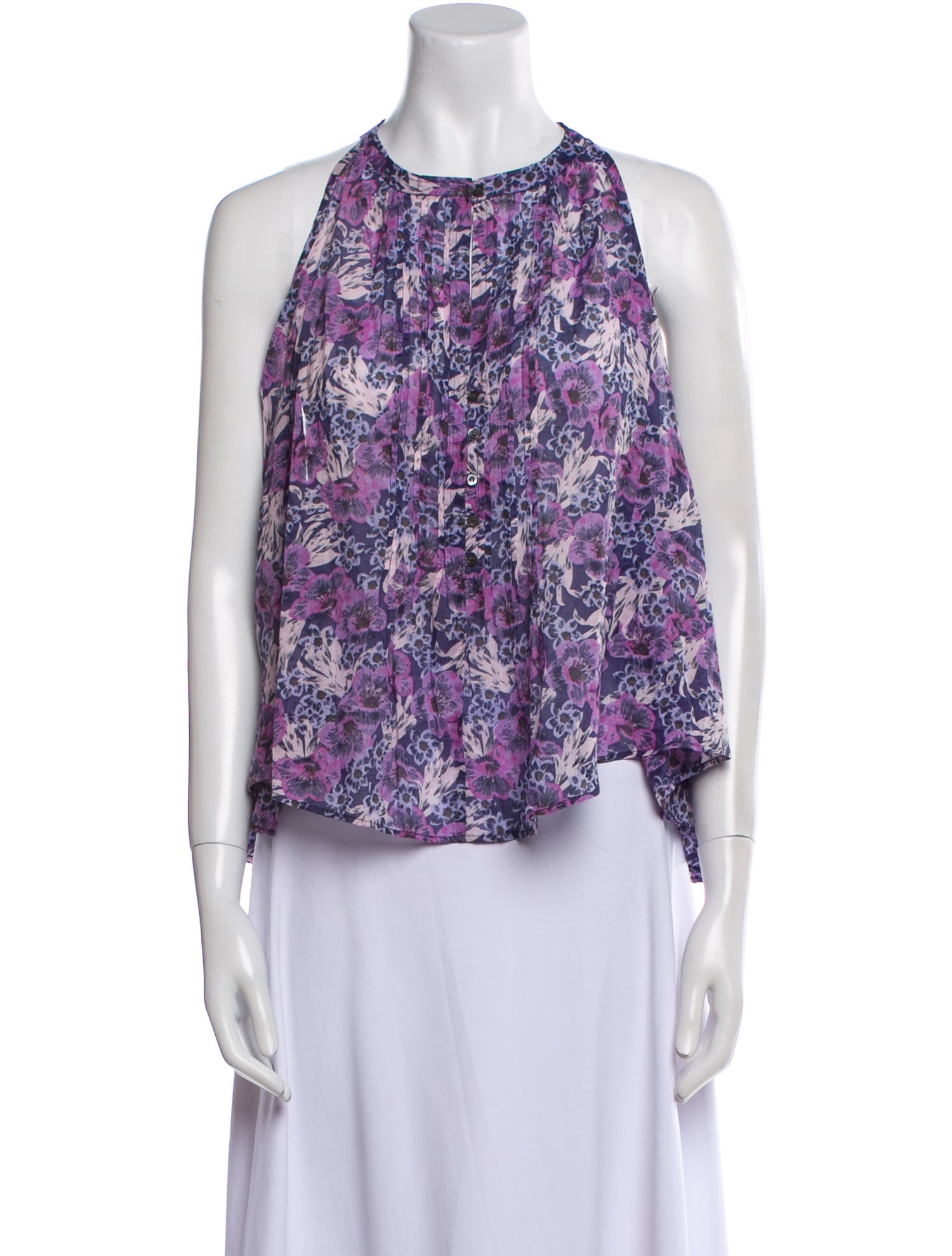 Étoile Isabel Marant Floral Print Halterneck Blouse