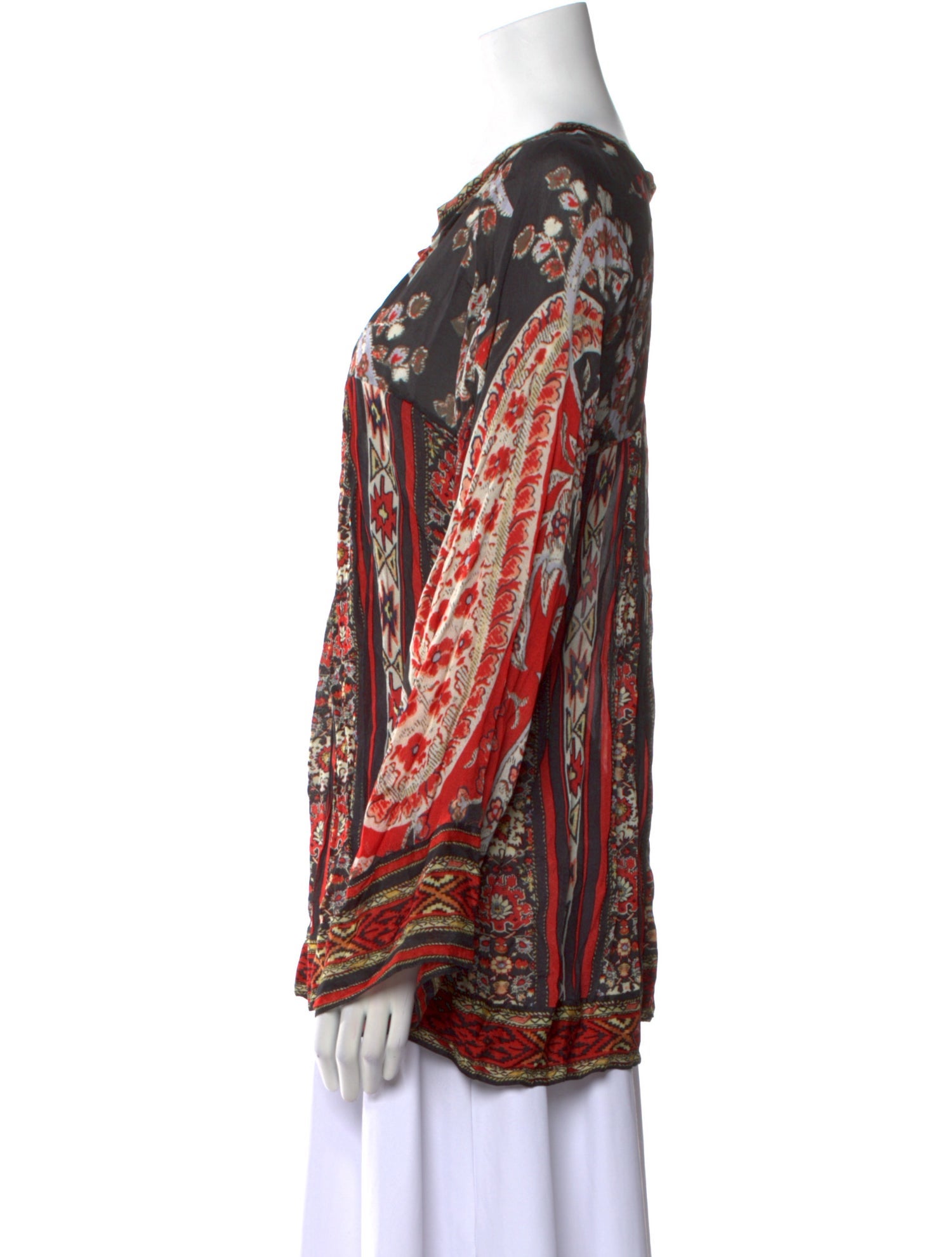 Étoile Isabel Marant Printed V-Neck Blouse