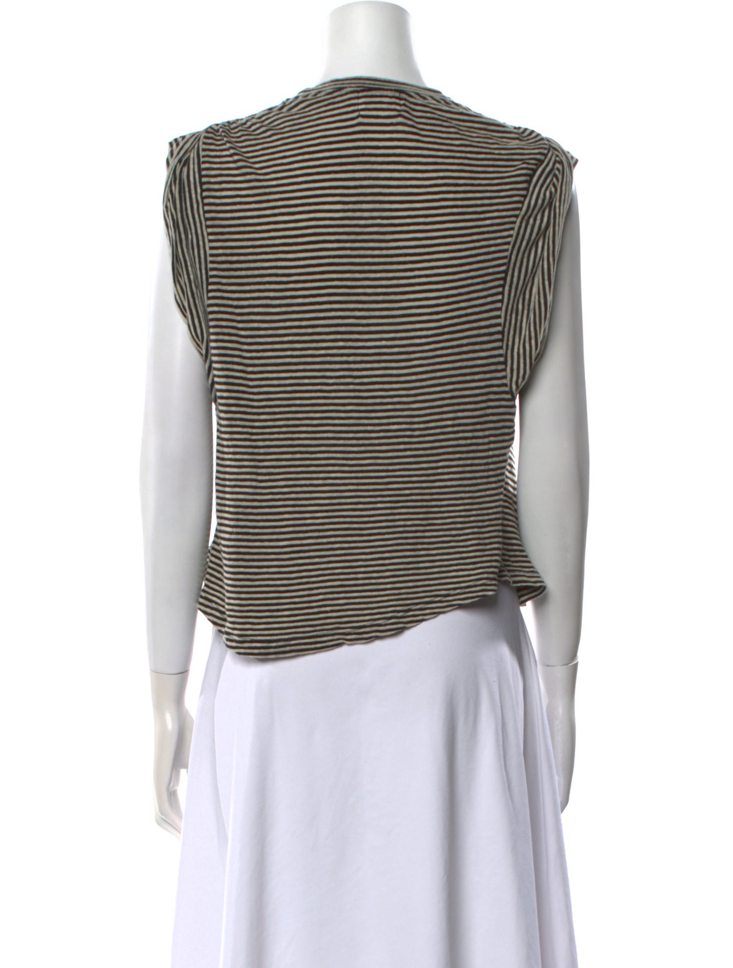 Étoile Isabel Marant Striped Scoop Neck Crop Top