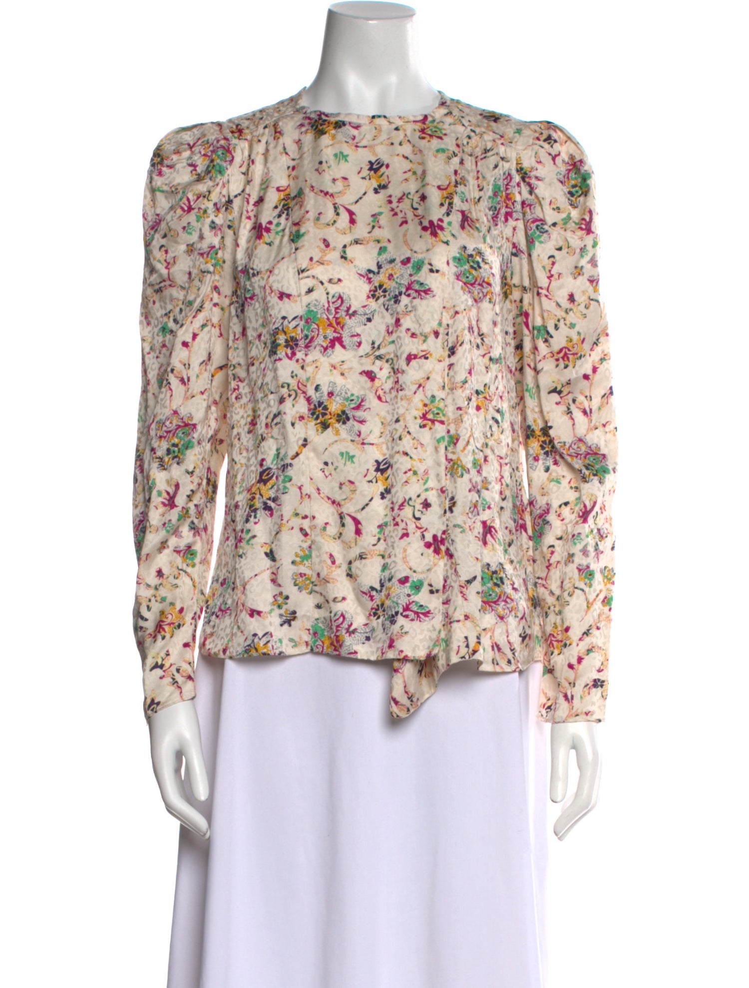 Étoile Isabel Marant Floral Print Crew Neck Blouse