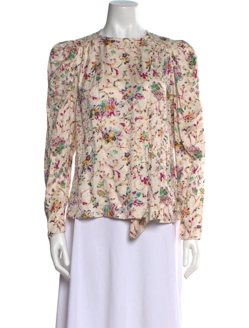 Étoile Isabel Marant Floral Print Crew Neck Blouse