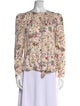 Étoile Isabel Marant Floral Print Crew Neck Blouse