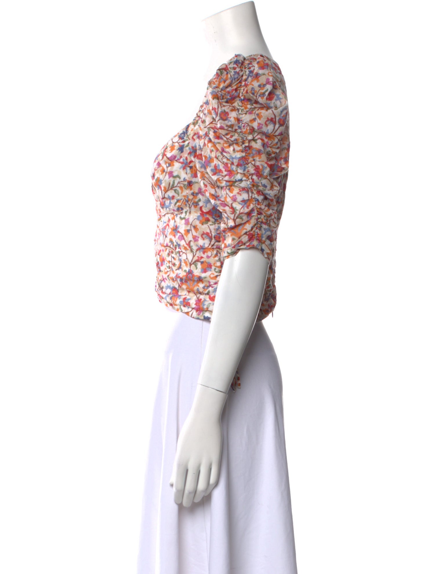 Étoile Isabel Marant Printed V-Neck Crop Top