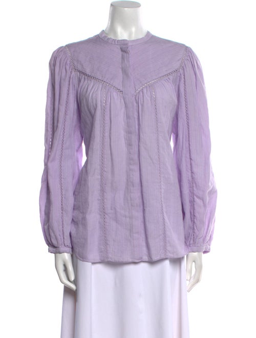 Étoile Isabel Marant Mock Neck Long Sleeve Blouse