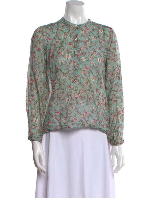 Étoile Isabel Marant Floral Print Crew Neck Blouse