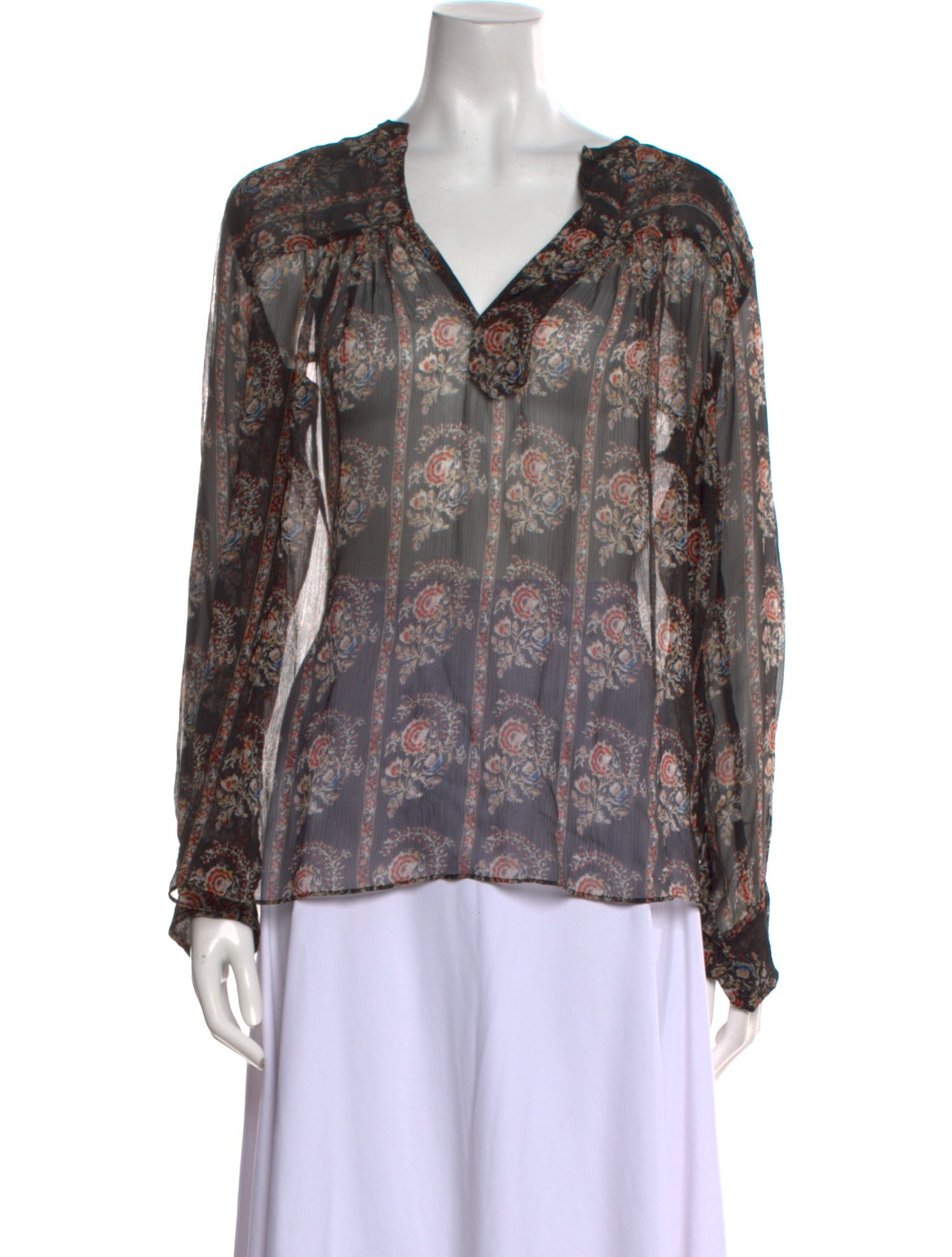 Étoile Isabel Marant Silk Floral Print Blouse