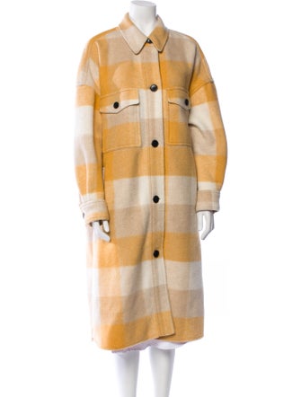 Étoile Isabel Marant Plaid Print Trench Coat