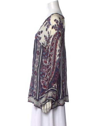 Étoile Isabel Marant Printed V-Neck Blouse