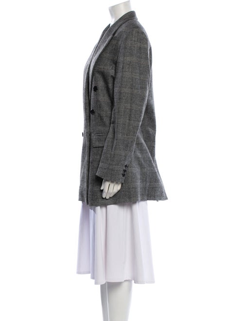 Étoile Isabel Marant Wool Plaid Print Coat