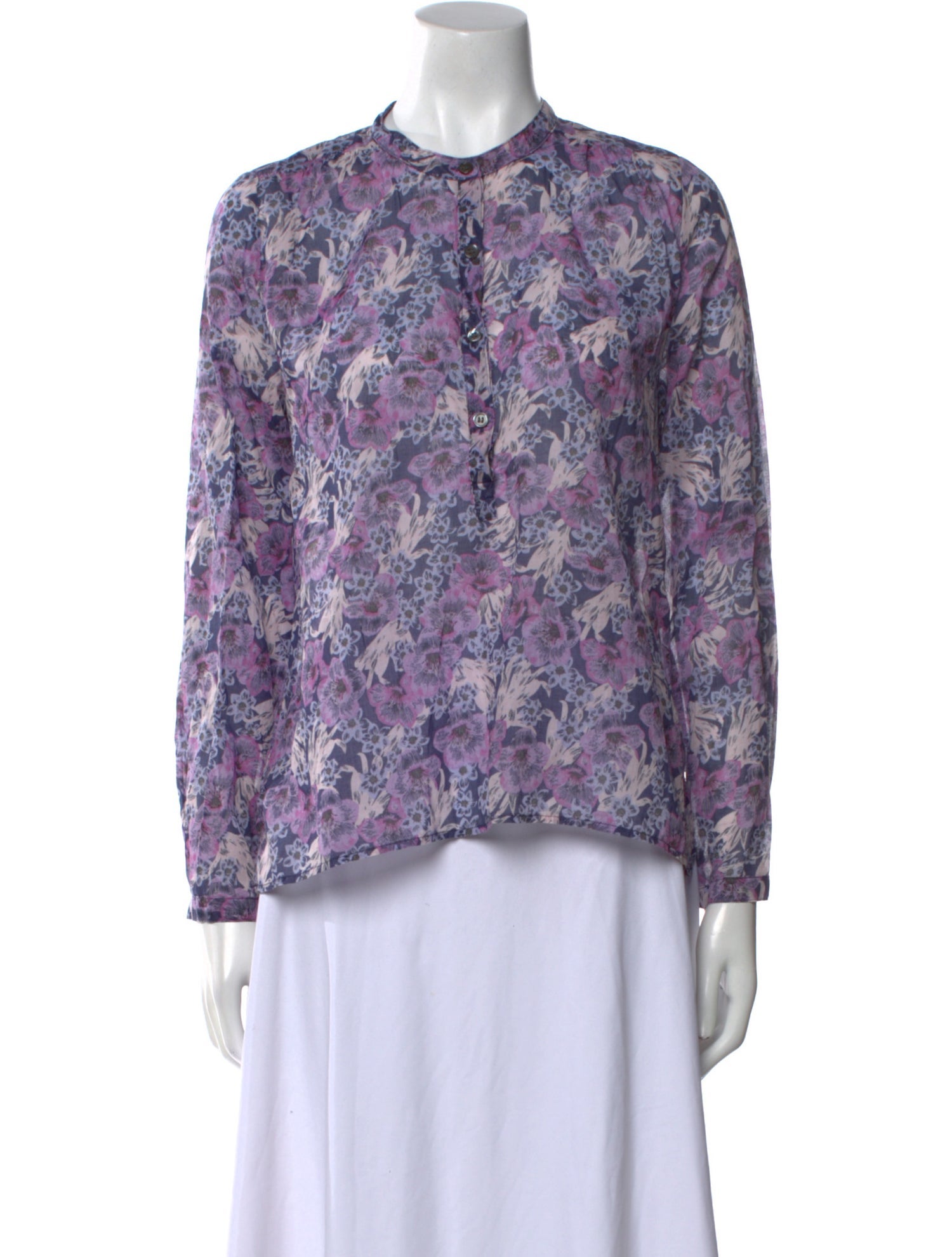Étoile Isabel Marant Floral Print Crew Neck Blouse