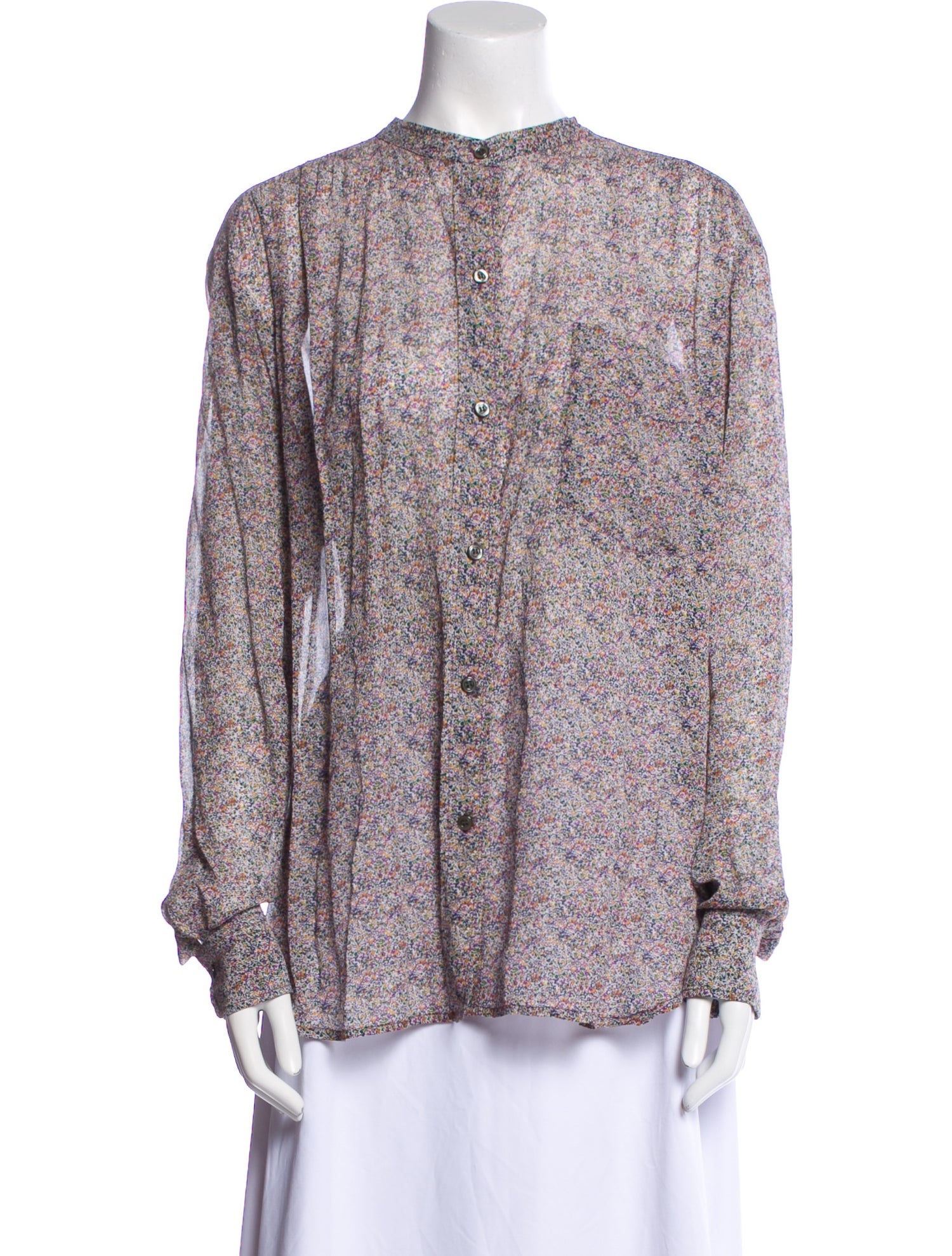 Étoile Isabel Marant Printed Crew Neck Blouse