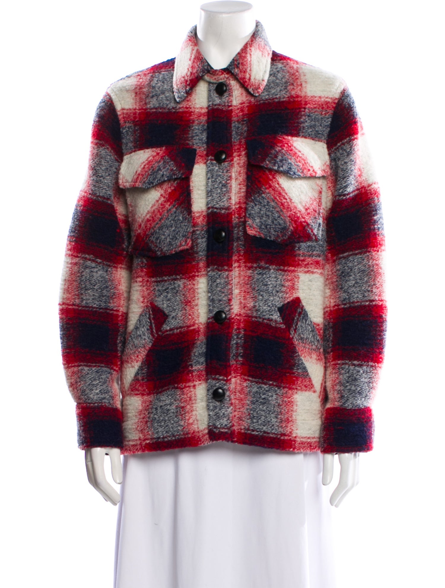 Étoile Isabel Marant Plaid Print Coat
