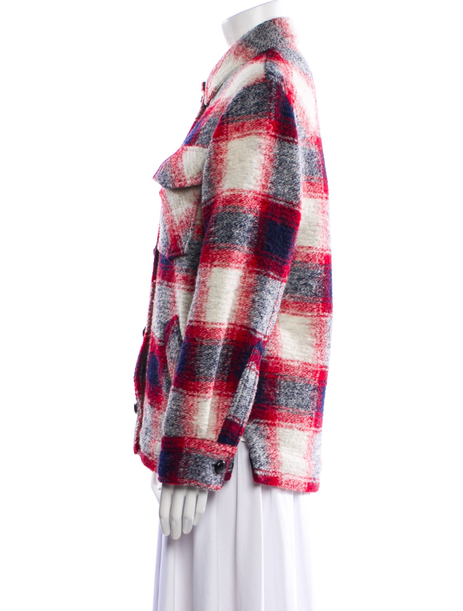 Étoile Isabel Marant Plaid Print Coat