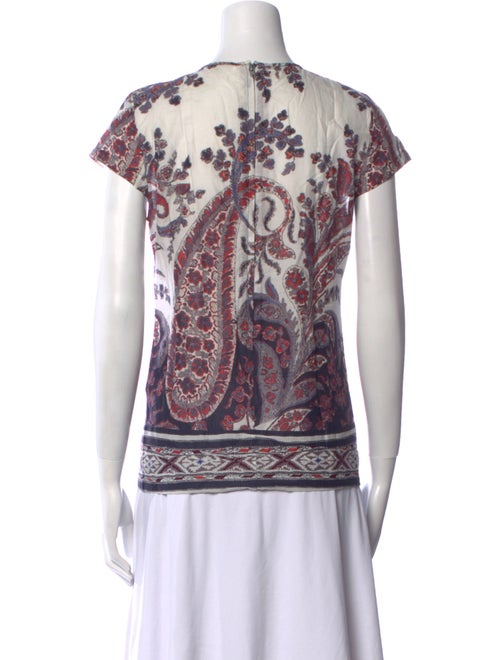 Étoile Isabel Marant Paisley Print Crew Neck T-Shirt