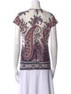 Étoile Isabel Marant Paisley Print Crew Neck T-Shirt