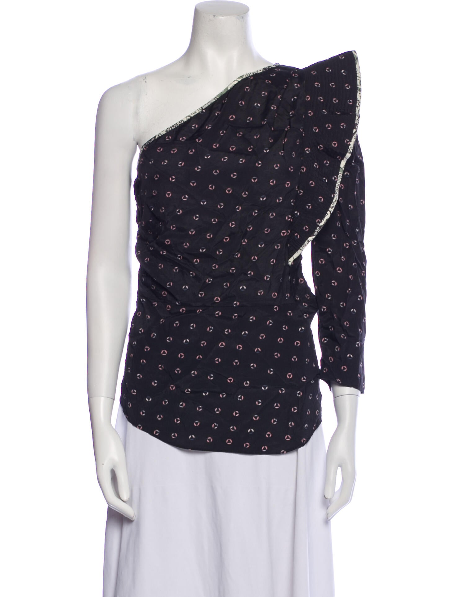 Étoile Isabel Marant Printed One-Shoulder Top