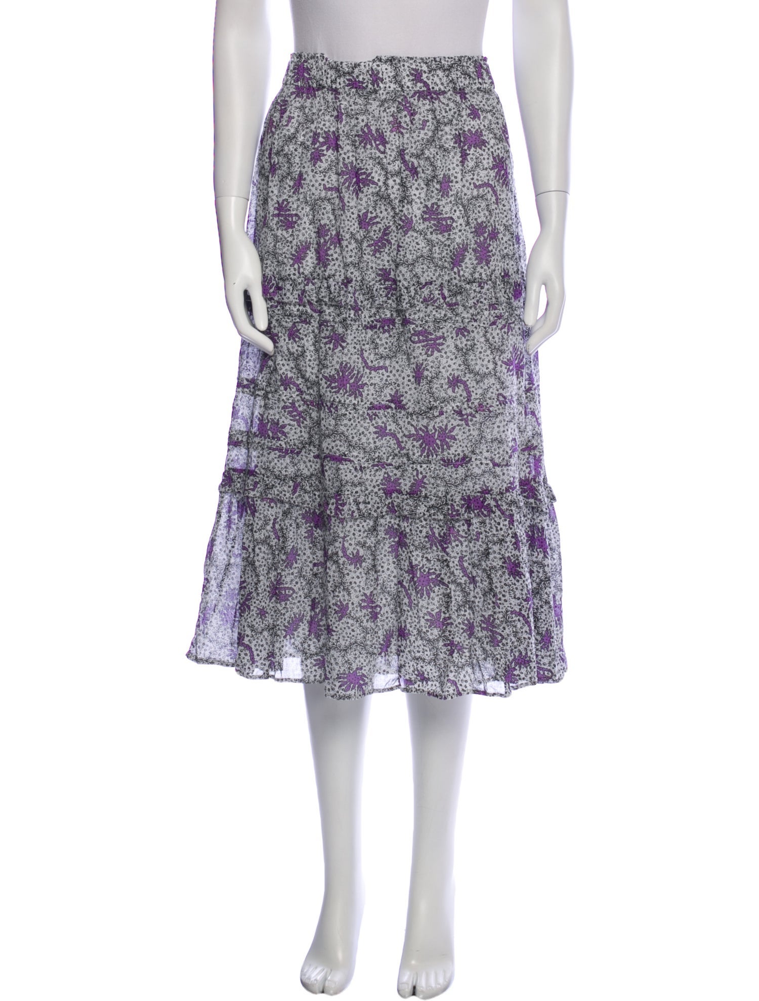 Étoile Isabel Marant Printed Midi Length Skirt