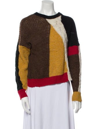 Étoile Isabel Marant Colorblock Pattern Crew Neck Sweater