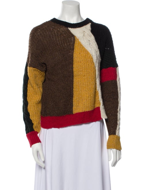 Étoile Isabel Marant Colorblock Pattern Crew Neck Sweater
