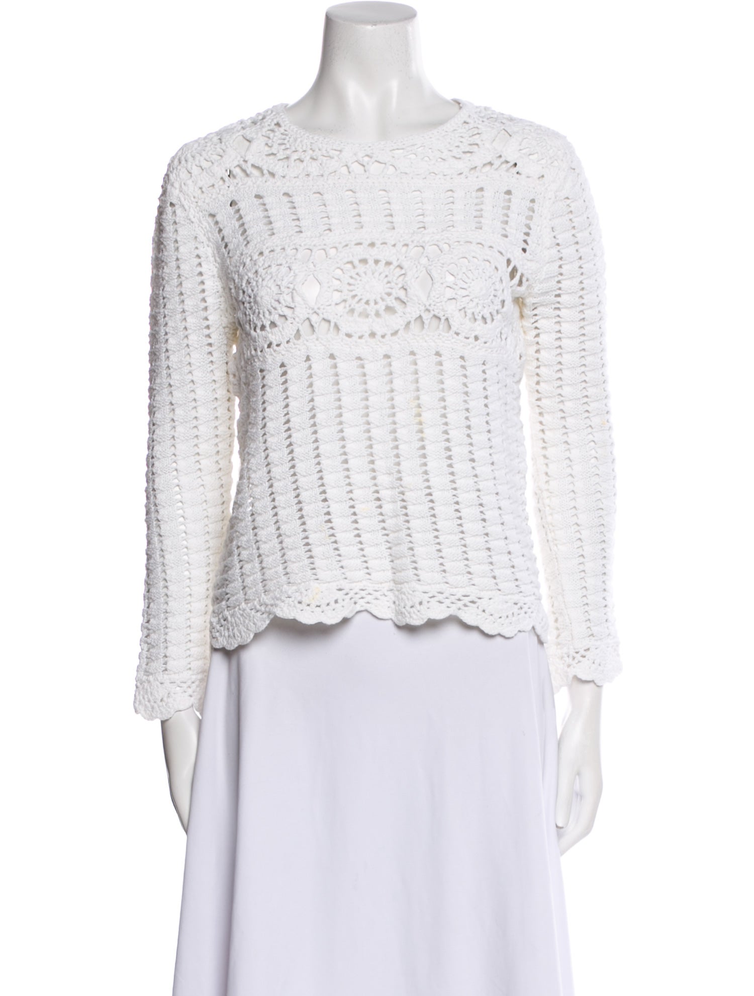 Étoile Isabel Marant Lace Pattern Scoop Neck Top