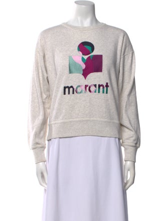 Étoile Isabel Marant Graphic Print Crew Neck Sweater