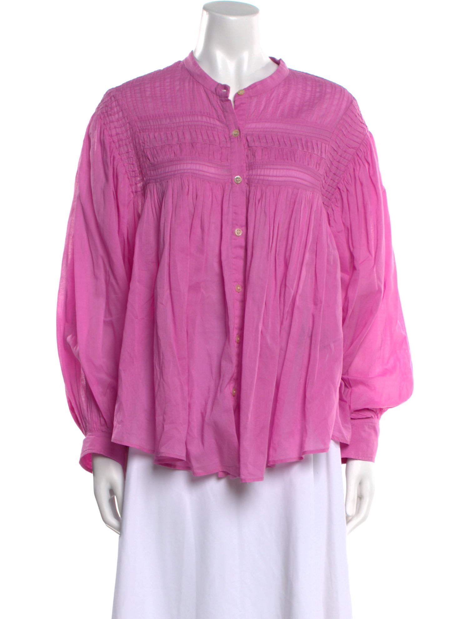 Étoile Isabel Marant Mock Neck Long Sleeve Blouse