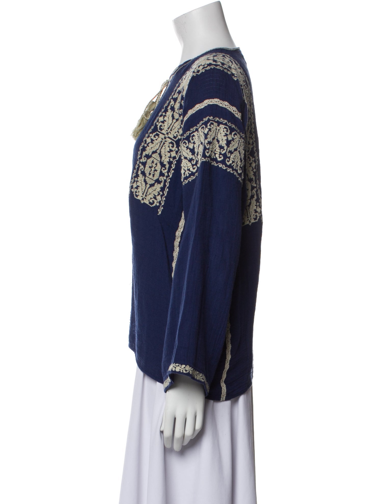 Étoile Isabel Marant Printed V-Neck Blouse