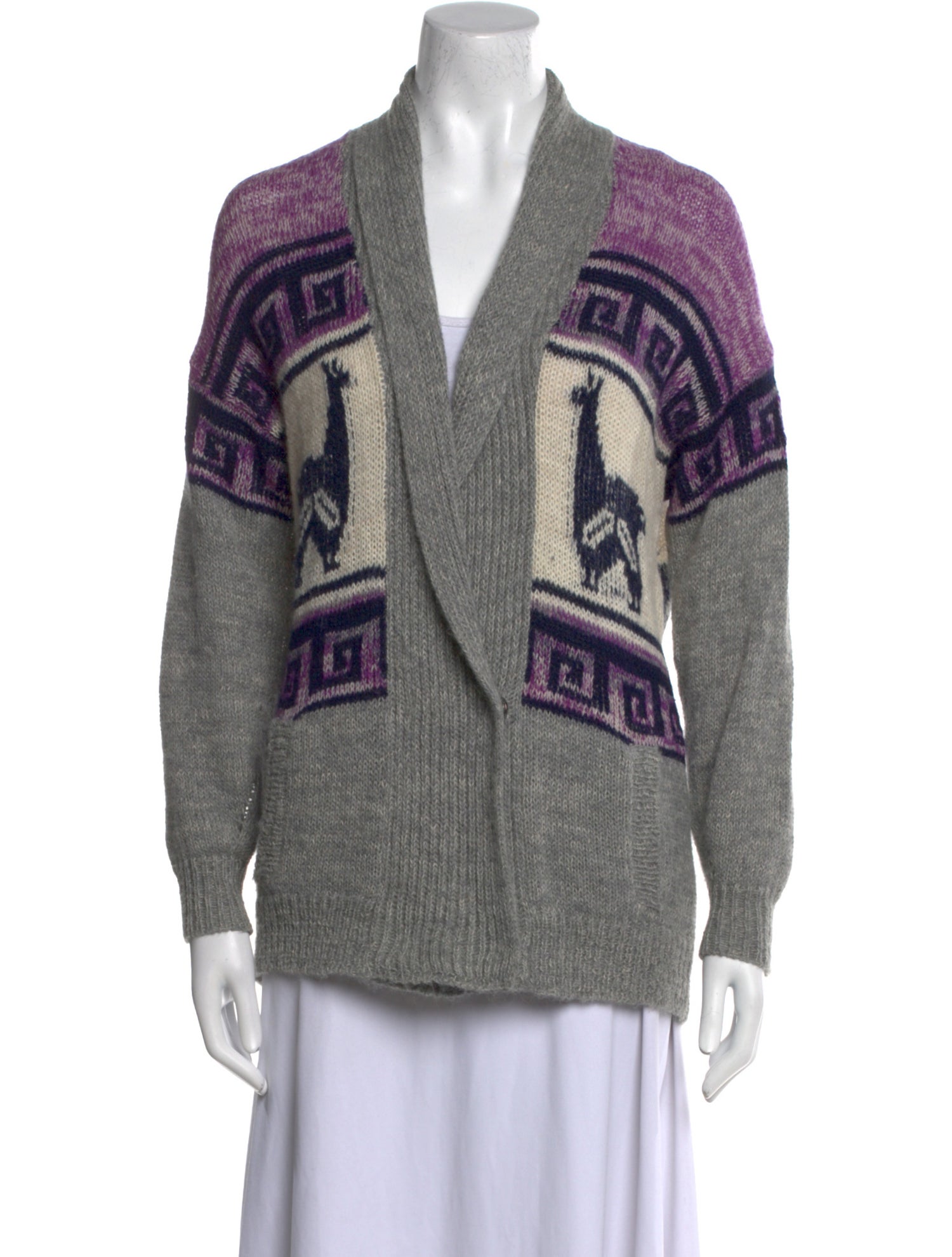 Étoile Isabel Marant Printed V-Neck Sweater