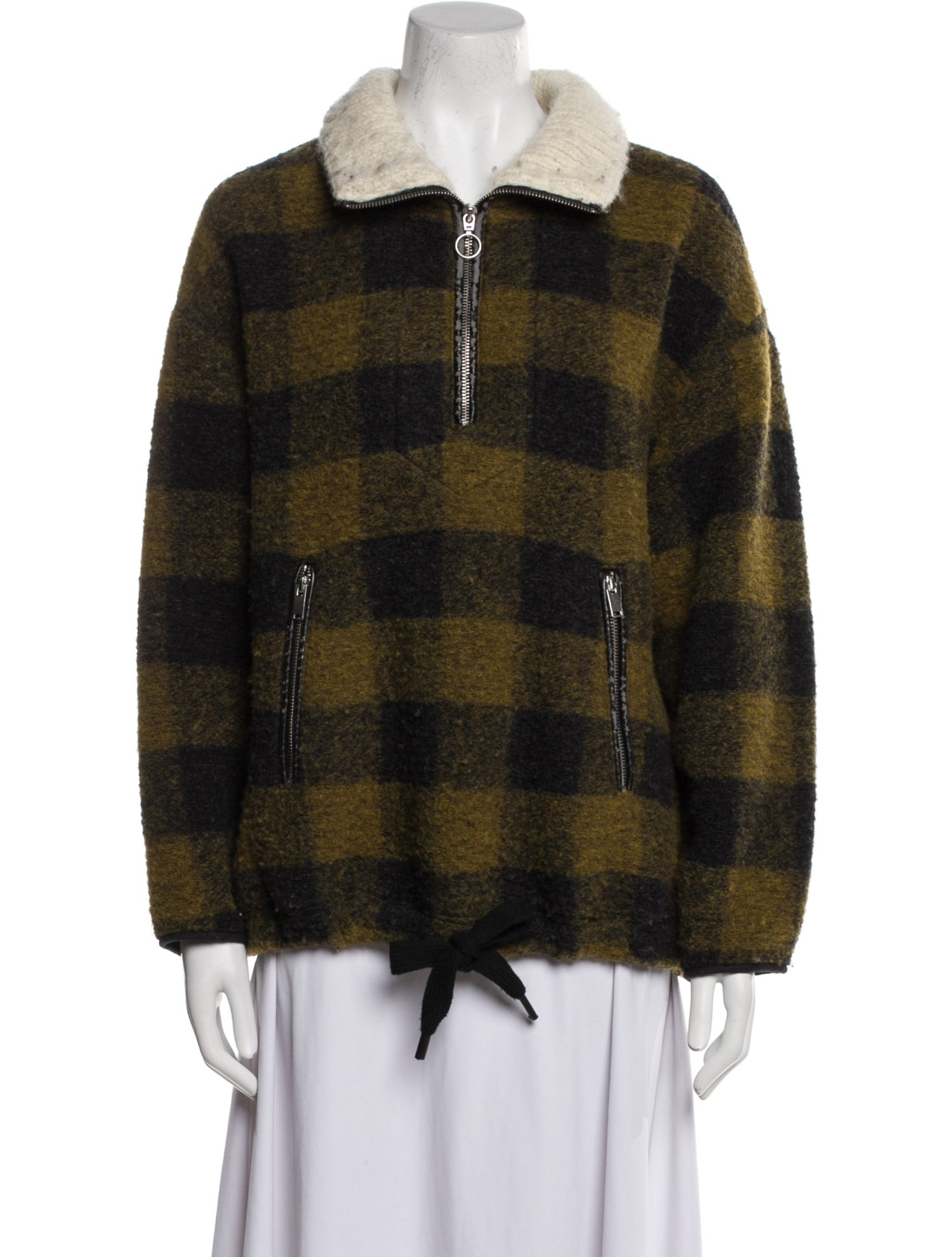 Étoile Isabel Marant Wool Plaid Print Jacket