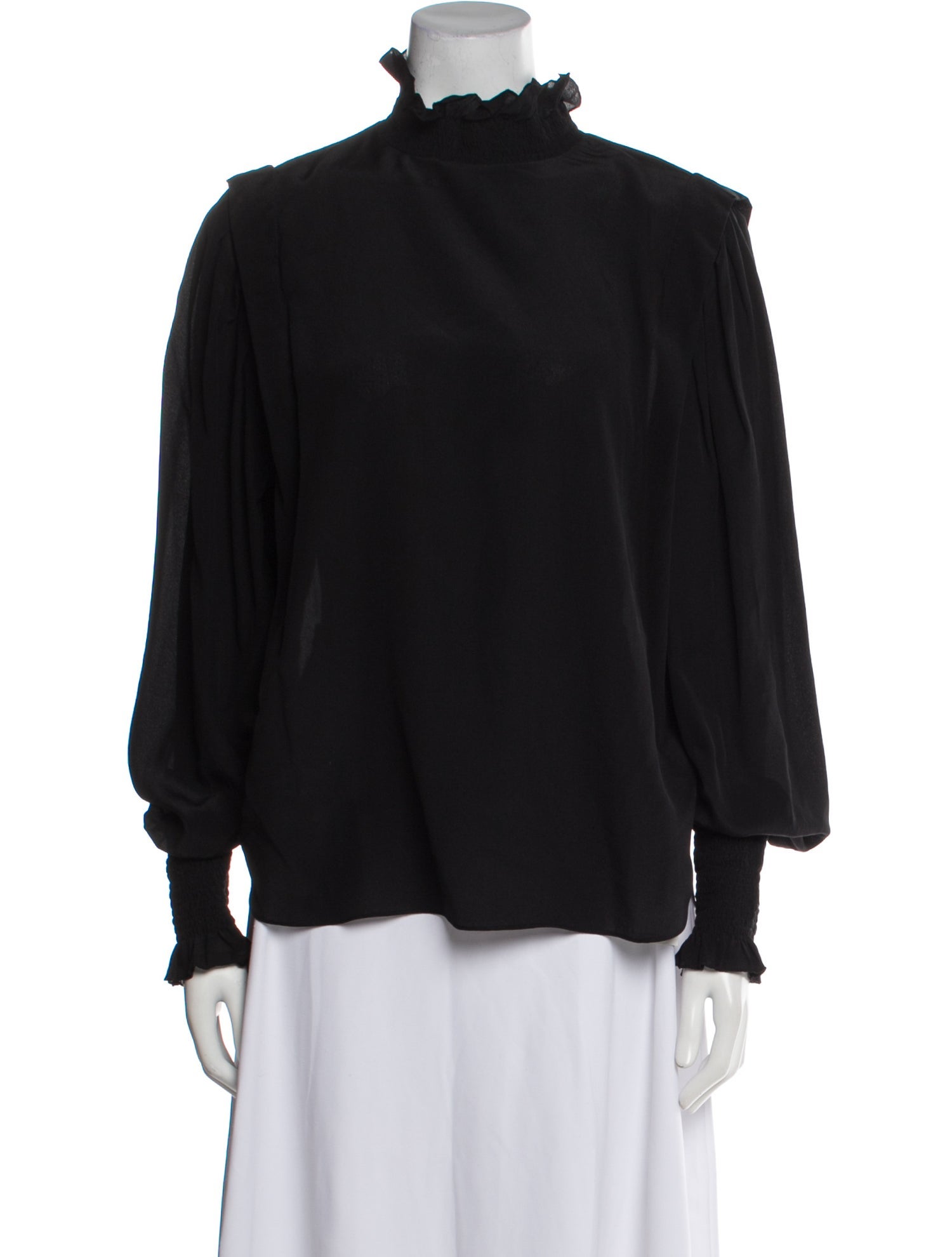Étoile Isabel Marant Silk Mock Neck Blouse