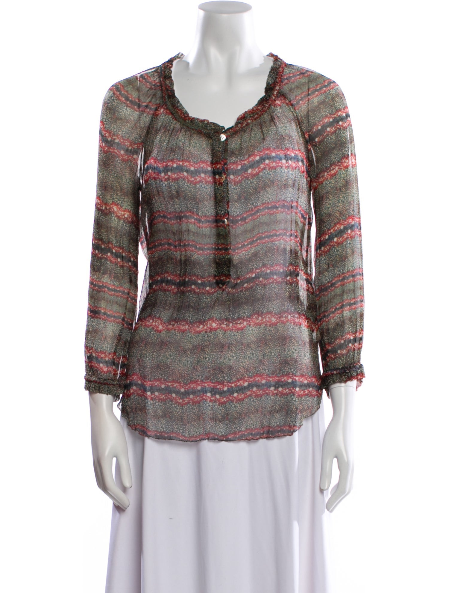 Étoile Isabel Marant Silk Striped Blouse