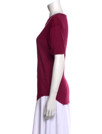 Étoile Isabel Marant Linen Scoop Neck T-Shirt