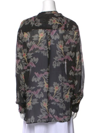 Étoile Isabel Marant Floral Print V-Neck Blouse