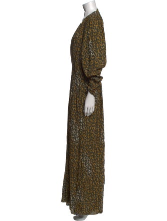 Étoile Isabel Marant Animal Print Long Dress
