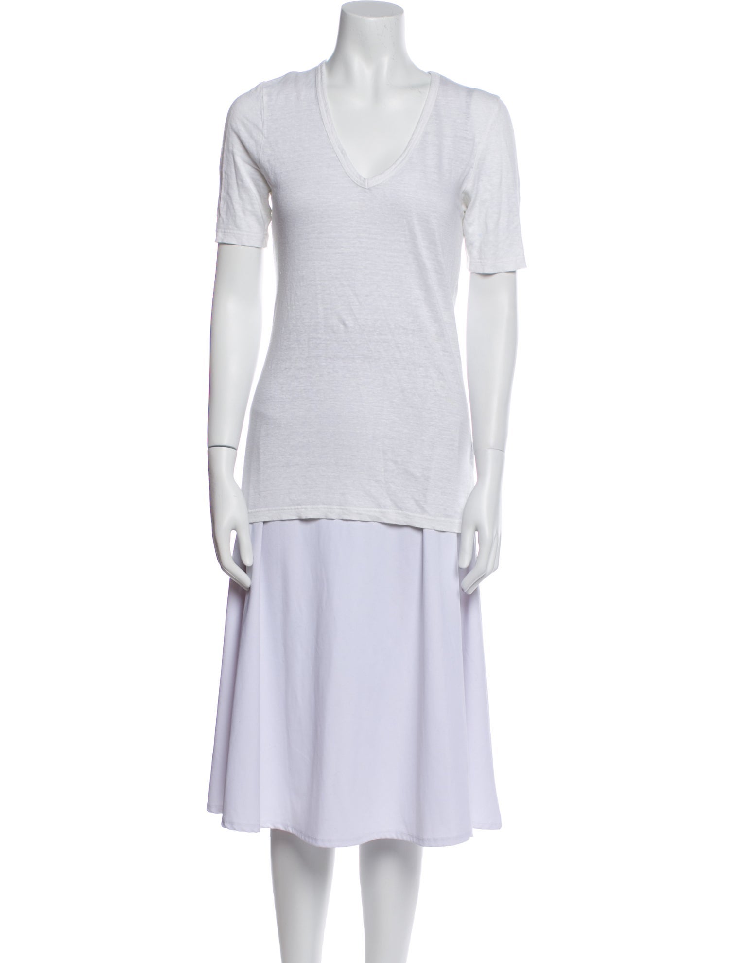 Étoile Isabel Marant Linen V-Neck T-Shirt