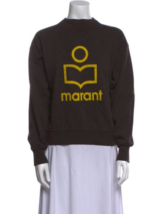 Étoile Isabel Marant Graphic Print Mock Neck Sweater