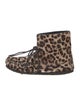 Étoile Isabel Marant Ponyhair Animal Print Lace-Up Boots