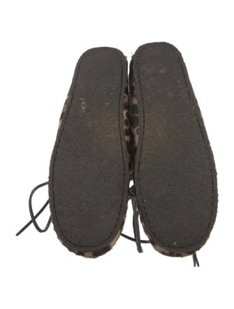 Étoile Isabel Marant Ponyhair Animal Print Lace-Up Boots