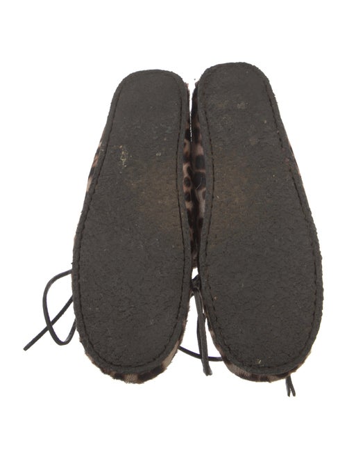 Étoile Isabel Marant Ponyhair Animal Print Lace-Up Boots