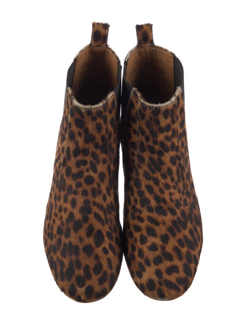 Étoile Isabel Marant Ponyhair Animal Print Chelsea Boots