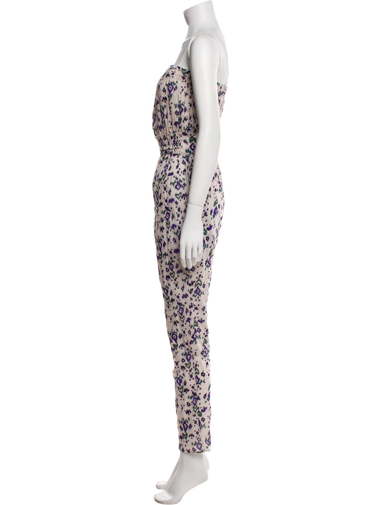 Étoile Isabel Marant Printed Square Neckline Jumpsuit