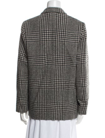 Étoile Isabel Marant Wool Plaid Print Blazer