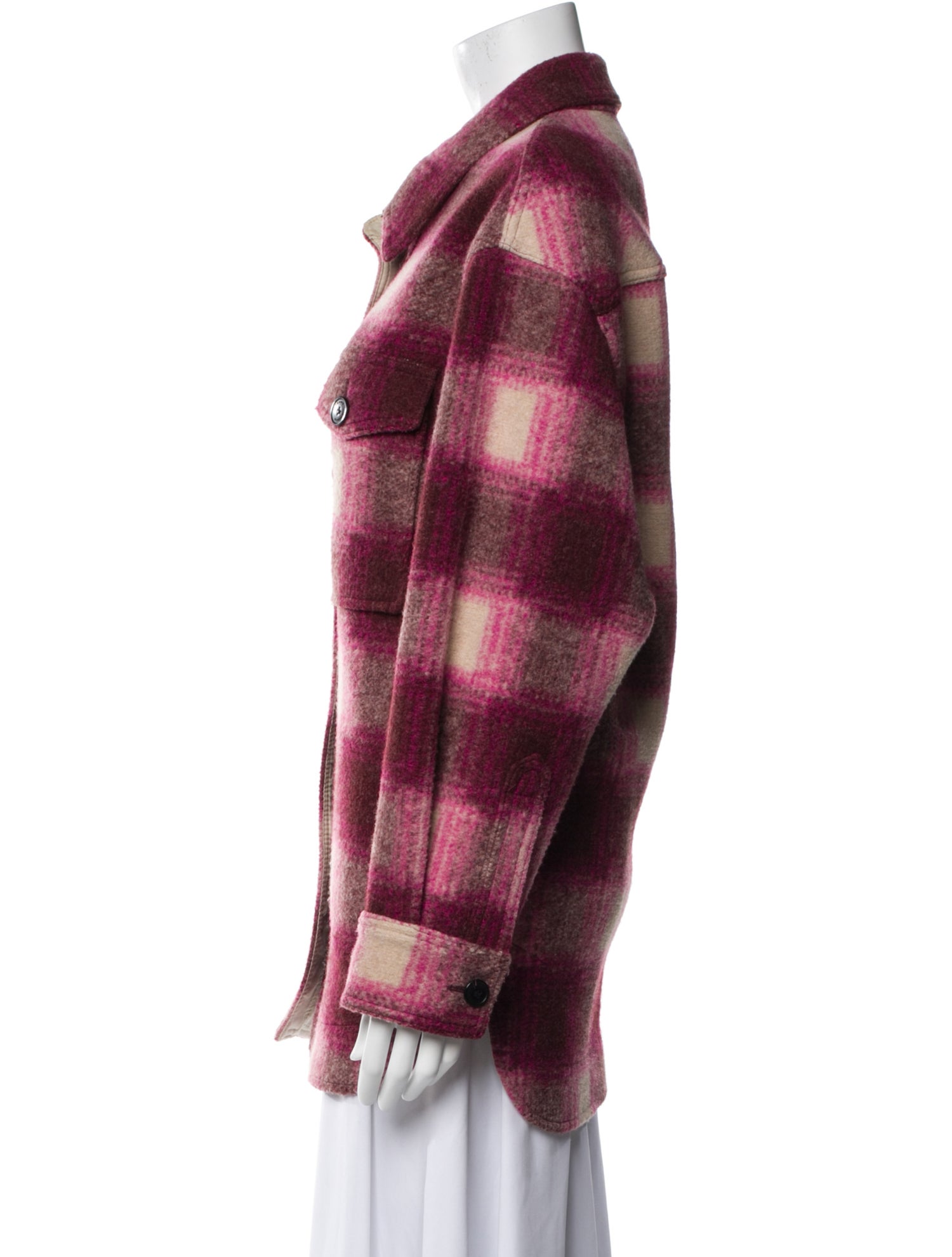 Étoile Isabel Marant Plaid Print Peacoat