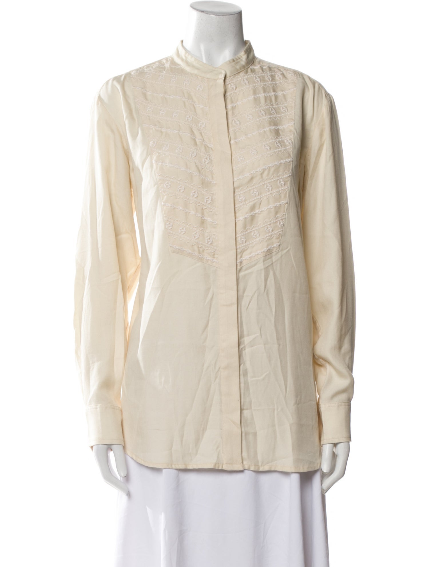 Étoile Isabel Marant Mock Neck Long Sleeve Button-Up Top w/ Tags